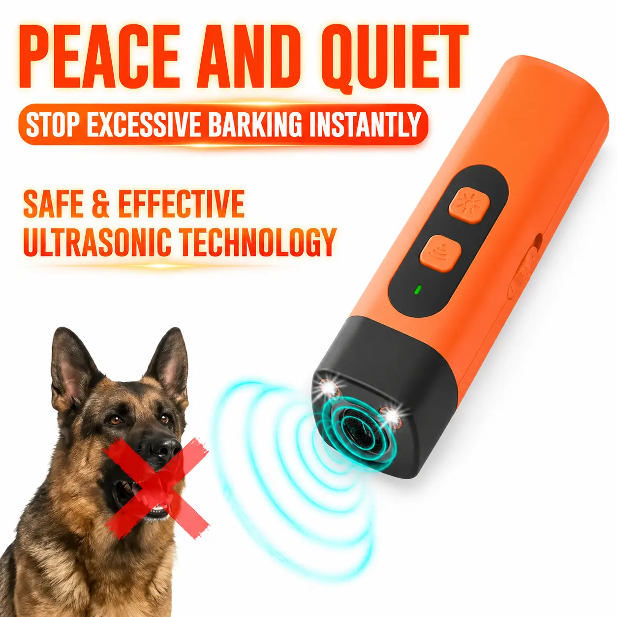 Stop Excessive Barking Fast! Ultrasonic Dog Barking Control Device, Rechargeable Dog Training Tool for Small & Large Dogs waterproof car seat