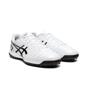 White Soccer Cleats with Black & Gold Accents – Lightweight, Durable & Perfect for Turf Training or Casual Wear