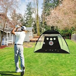 folding golf practice net, indoor outdoor golf training nets, professional golf ball training equipment for beginners, golf bag, golf accessory