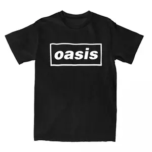 Rock Band Logo T-Shirts for Men British Music Albums Vintage Cotton Tees Crew Neck Short Sleeve T Shirt 6XL Clothing2024Young