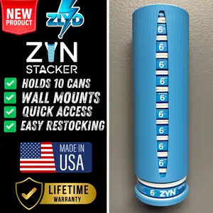 Zynergy Pouch/Snuff Easy access Zyn Chillwave Blue Stacker! Keep your Zyn organized, Zyn storage, Wall Mount or Countertop Storage