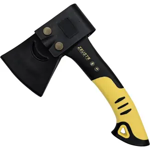 10" Splitting Axe Hatchet with Nylon Shock-Absorbing Handle, Camping Axe for Small Logs