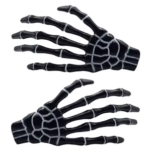 Skeleton Bone Hand Hairslides Clip Black