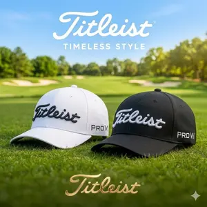 Titleist Men's Tour Performance Golf Hat - Adjustable - Performance material - Lightweight Golf Hat Usa Golf Hat Lightweight Golf Hat Golfing Snapback Hat High Crown Cap High Crown Cap