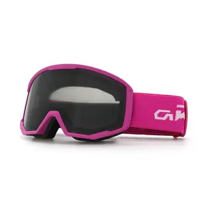 Children's  Goggle Double-layer Anti-Fog Large Frame Windproof Cylindrical Surface Myopia Goggles Large Field View Outdoor Skiing Sport OTG Ski Goggles with UV Protection
