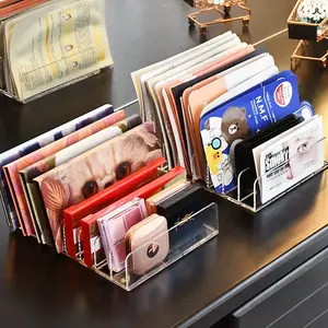 DVD/CD Organizer,Eyeshadow Palette Storage Tray Cosmetics Rack Makeup Tools Compartment Holder Sunglasses Storage Shelf NONE