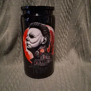 16oz black plastic tumbler
