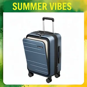 LUGGEX FLO5 24/28" Expandable Polycarbonate Hard Shell Suitcase | Lightweight, Scratch-Resistant, 360° Spinner Wheels | TSA Lock | Travel & Business Essential summervibes FX-Core outdoorfun
