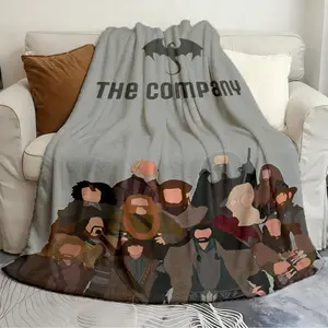 Adult blankets The Hobbit The Company of Dwarves Fresh and soft blanket Soft plush blanket living room and bedroom sofa picnic cover Christmas gift