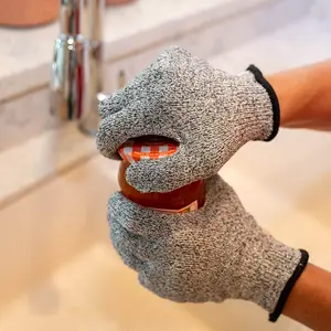 Grip N Cut Kitchen Gloves for opening jars and cutting fruits and vegetables