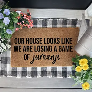 Our House Looks Like Jumanji Doormat