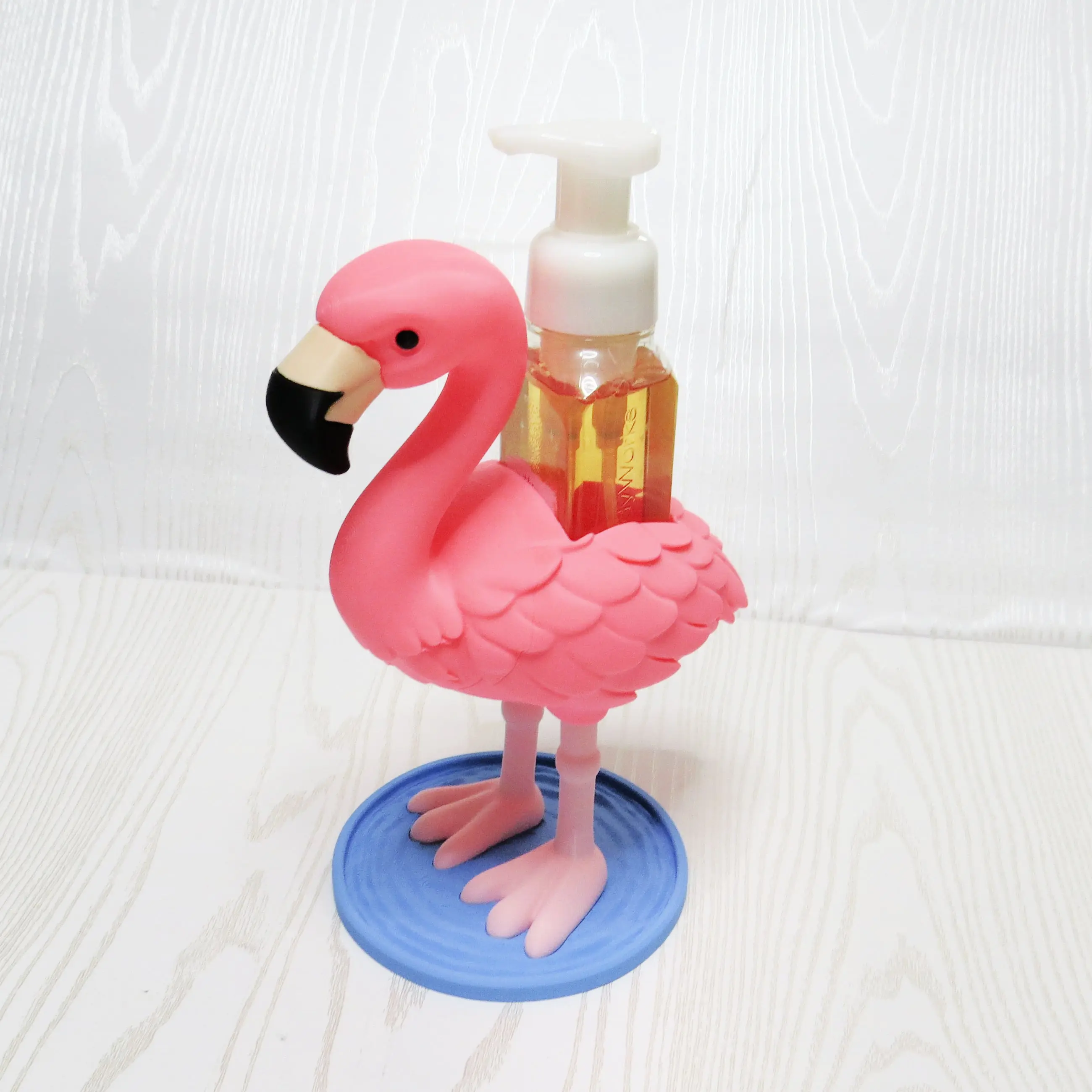 Flamingo Foaming Soap Holder – Cute Pink Tropical Bathroom & Kitchen Decor