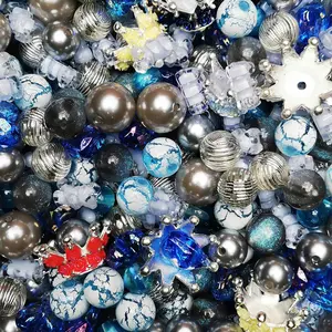 【D.P.C】Color Thems -  Acrylic DIY Beads Mix - 150ml 300ml 650ml Sizes for Bracelets Phone Charms Necklaces Hair Beads Bag Chains Earrings Rings Hair Ropes