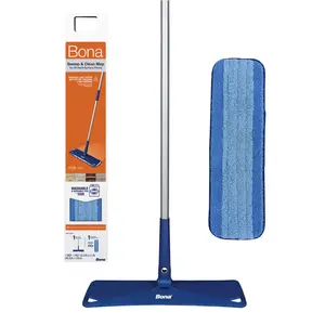 Bona Multi-Surface Sweep & Clean Mop – 3-in-1 Microfiber Floor Cleaning System