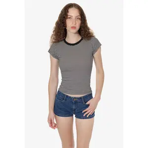 43021 - Cap Sleeve Baby Rib T-Shirt