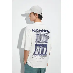 Peacebird Men's Nice.T Color-blocked Embroidery T-Shirt Peacebird Men's Nice.T Color-blocked Embroidery T-Shirt