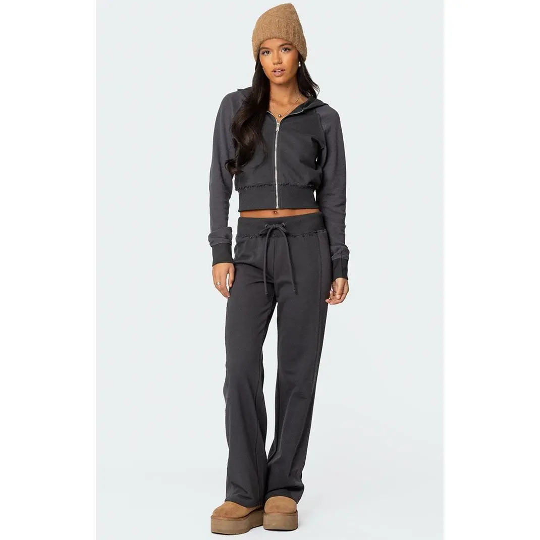 Edikted Women's Chandler Waffle Sweatpant