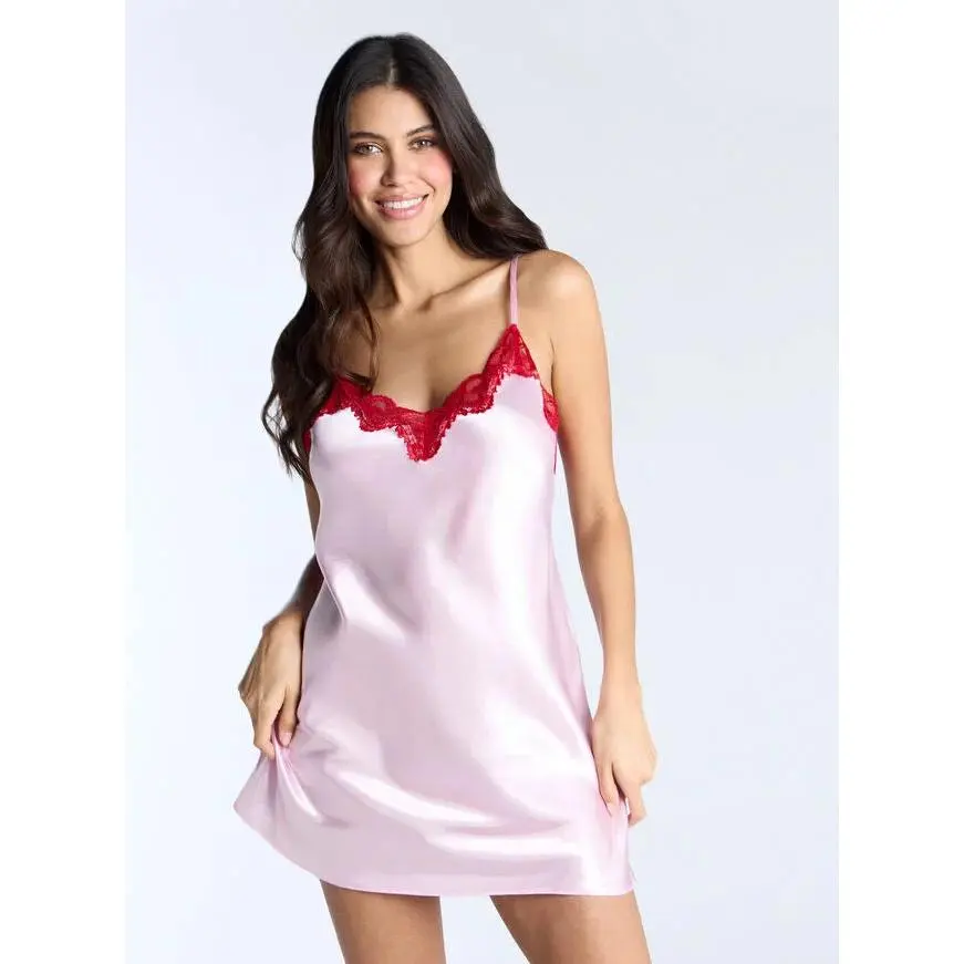 Amelia satin chemise - Light Pink