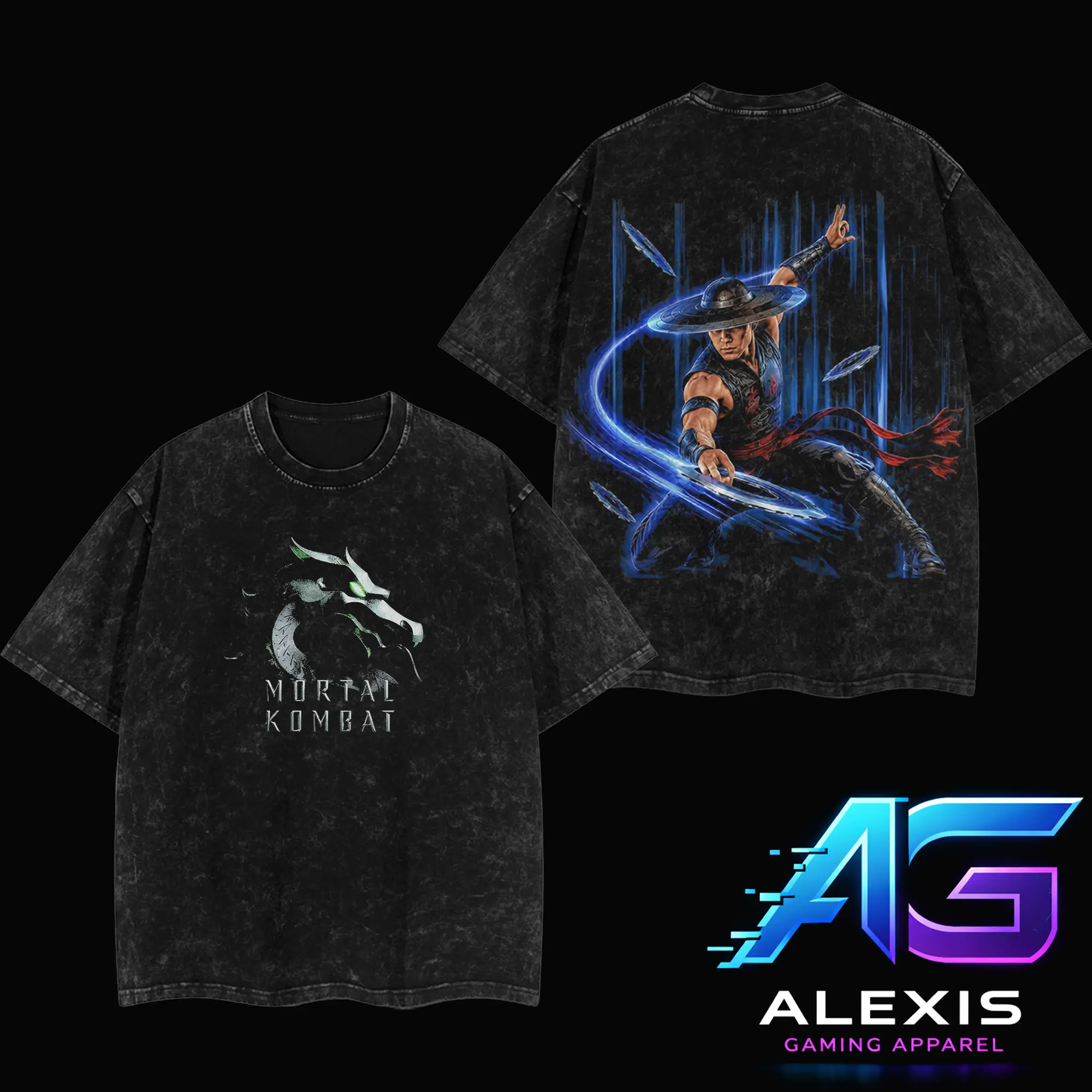 2026 Cinematic Edition Mortal Kombat Kung Lao Graphic Shirt, Vintage Washed Action Fighting Game Streetwear T-Shirt Hoodie, Retro Blue Energy Earthrealm Fighter Shirt for Gamers, Unisex Cotton Mortal Kombat II 2026 Apparel, Gift for Fan, Gift for Him