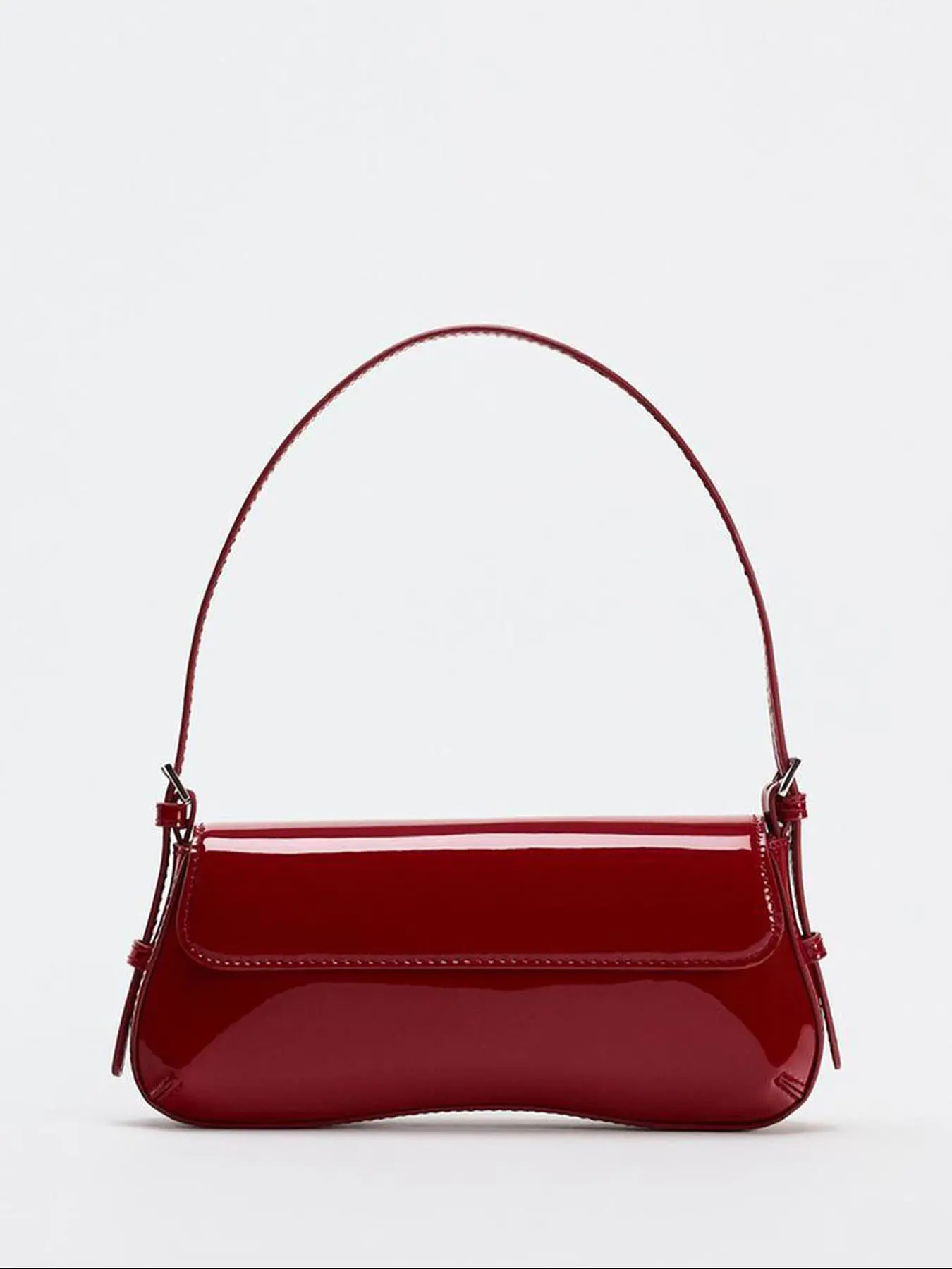 Classic, simple one-shoulder underarm baguette bag, curved one-shoulder handbag, commuter baguette bag, Casual fashion bag, Classic Flap Shoulder, suitable for office workers, daily travel, shopping and dating, etc.