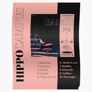 Bambi - Hippocampus Poster - Nature Inspired Art, Whimsical Animal Illustration, Gentle Woodland Scene Decor