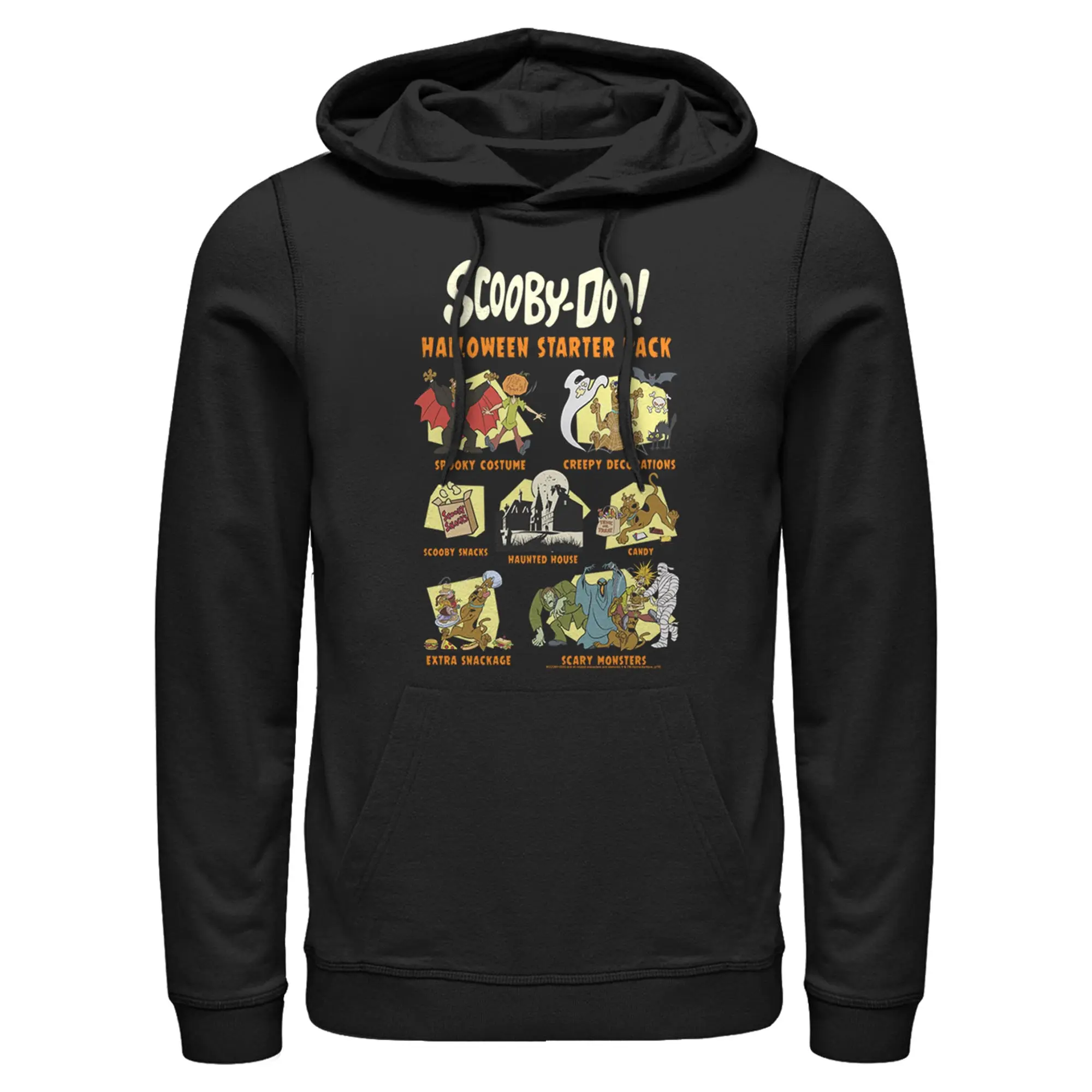 Scooby Doo Halloween Starter Pack Mens Lightweight Hoodie