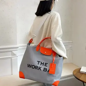 The Work Bag Print Stylish College Style Tote, Durable Large Capacity Crossbody Bag for Work and School, Available in A Variety of Colors, Lightweight Work Tote