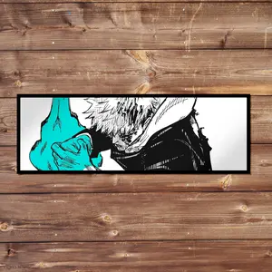 Yuji Itadori Vinyl Sticker - Handmade JDM Slapper Sticker for Waterproof Window, Laptop, Kindle, and Water Bottle