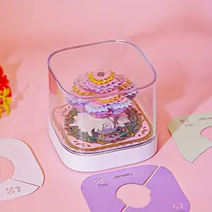 2026 New 3D Paper Carving Calendar – Panoramic Colorful Treehouse Model with Sticky Notes, Creative Desk Decor & Holiday Gift for Friends & Family, Modern Artistic Vibe