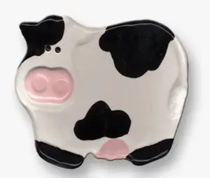 Handmade Pig or Cow Trinket Dish