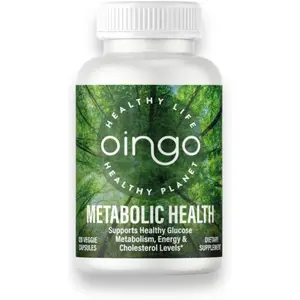 Metabolic Health Supplement, 120 Veggie Capsules, Supports Glucose Metabolism and Energy Support with Berberine, Turmeric, Banaba Leaf