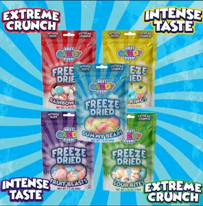 BestCandyEver - Variety Sampler Pack - ALL 5 FLAVORS - Melt-In-Mouth-Experience Intense Taste Extreme Crunch Snack Sweet