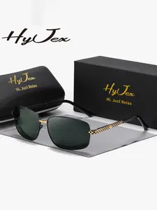 HyJex 1 Piece Unisex Introverted Quality Full Frame Sunglasses Exceptional Quality Rectangular Frame Sunglasses UV400