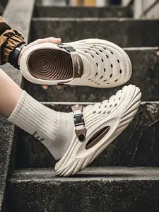 2026 Men's New Summer Outdoor Camping Clogs, Breathable Soft Sole Slip-On Lazy Slippers