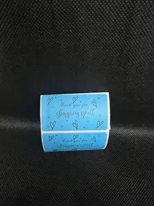 Rectangle "Thank you for shopping small" Stickers