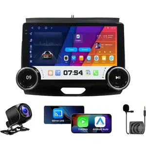 10.1" Double Knobs Android Radio for 【Ford Ranger 2015-2020】 2G+64G Touch Screen Car Stereo with Wireless Carplay Android Auto GPS WiFi Backup Camera