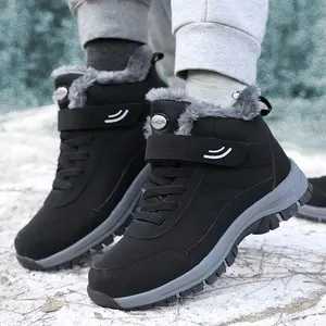 Non-slip and waterproof winter walking hiking heated boots, women's and men's hunting boots, hiking boots riding boots, women's snow boots, wide-footed box bare-footed sneakers, unisex thermal boots bare-footed shoes work boots
