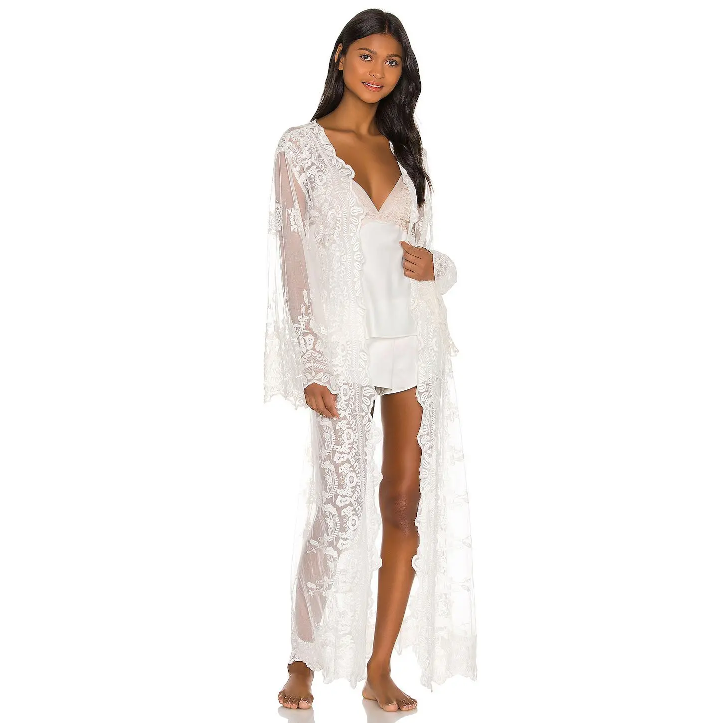 homebodii Madonna Robe in White