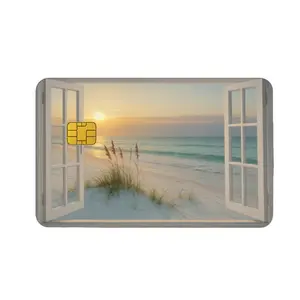 Scenic Window Views Credit Card Vinyl Sticker Cover with Design for Personalization