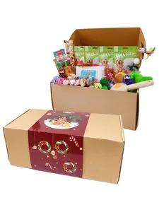 HELETY Meowy Christmas Gift Box for Cats Cat Treats & Cat Toys Party Favors Assortment Magical Halloween & Christmas Theme
