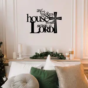 Hollow Out Cross Metal Wall Art, Creative Cross Wall Decor, Religious Decor for Home Office Coffee Shop, Perfect Gift for Religious Lovers, Ornaments