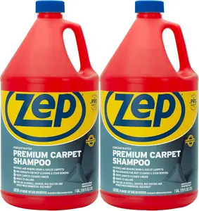 Zep Premium Carpet Cleaner Shampoo - 1 Gallon (Case of 2) ECZUPXC1282 - Pro Strength Deep Cleaning and Stain Removal, Restores and Renews Worn and Soiled Carpets
