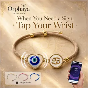 Orphaya NFC Evil Eye Zodiac Bracelet, Personal Custom Tarot Reading for Your Own Questions, Daily Horoscope Jewelry