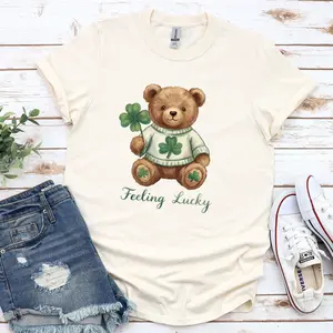 Lucky Bear Graphic T-Shirt , Relax Fit, Soft Print