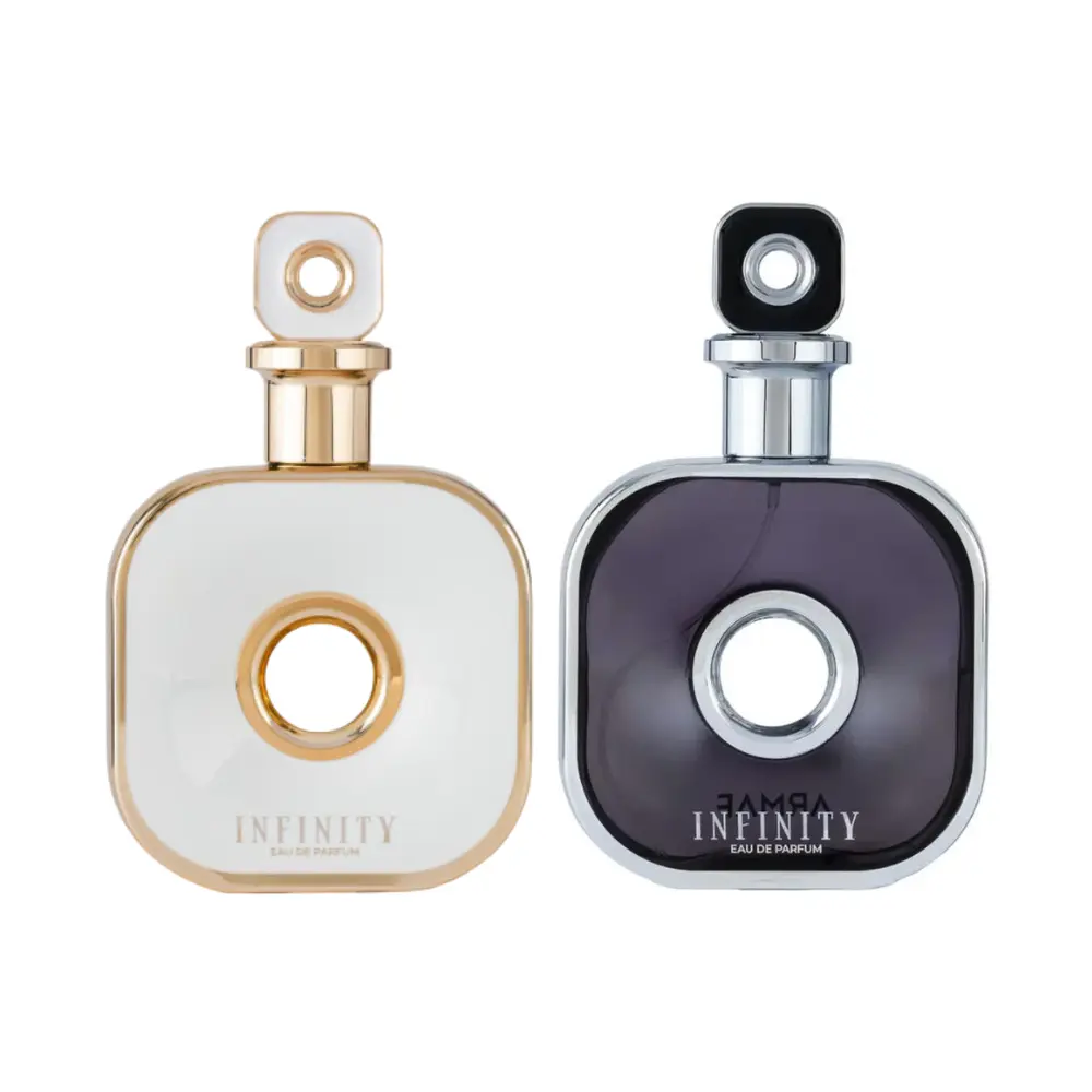 Armaf Infinity Silver Men's Fragrance & Infinity Gold Women's Fragrance Combo (3.4 oz Each, 3 to 3.9 fl oz Range)