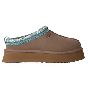 UGG Tazz Slipper Caribou Sapphire Ice Women's Authentic Platform Sneaker 1174471-CPPH Original Brown Beige Blue Fuzzy Cozy Warm Comfortable Winter Shoe for Girls