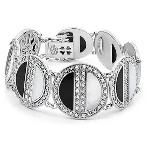 Dallas Prince Sterling Chrome Marcasite Deco Dreams Bracelet
