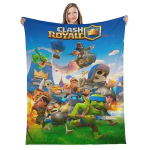 Clash Royale Game Super Soft Blanket Kids Plush Throw Blanket Street Trend Couch Bed Flannel Bedspread Sofa Bed Cover Christmas gift