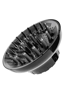 Hair Diffuser, Diffuser Attachment for Hair Dryer, Hair Diffuser for Curly Hair, Universal Diffuser for 1.5-2.5" Hair Blow Dryer Long Thick Curly Wavy Hair, Hair Attchment for Women, Black