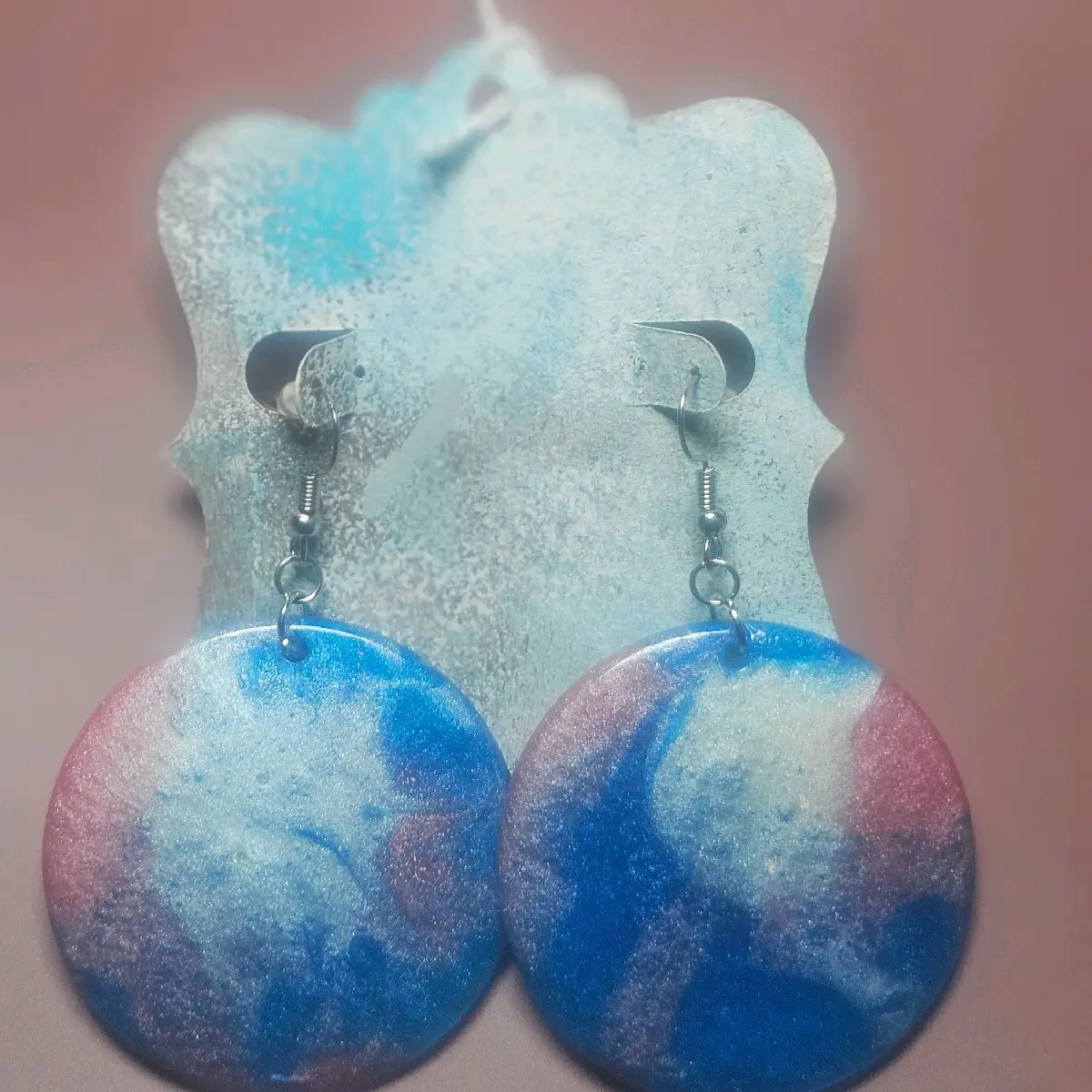 Cotton Candy Resin Earrings - Perfect for Any Occasion
